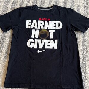 Nike Black 'Earned Not Given' T-Shirt